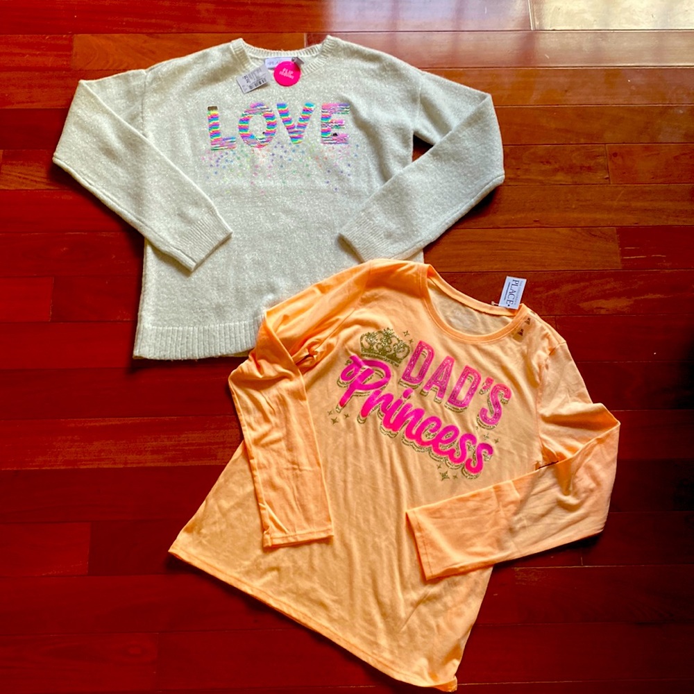 The Children’s Place Sweater and Shirt - Size 14